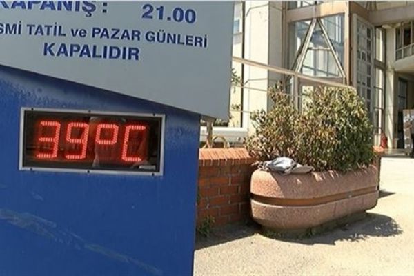 İstanbul'da termometreler 39 dereceyi gösterdi
