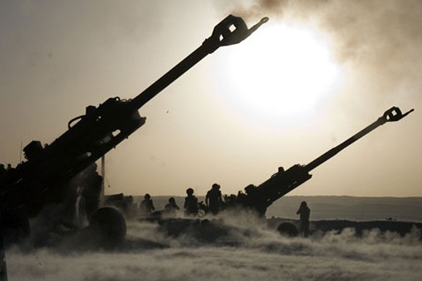 Hatay'a iki top mermisi düştü