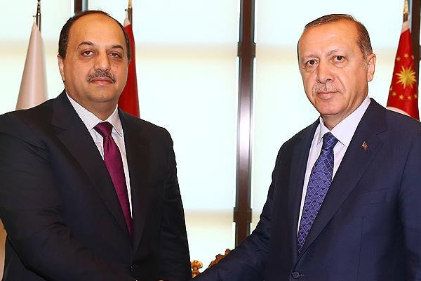 Erdoğan, Katar Savunma Bakanı El-Atiyye'yi kabul etti