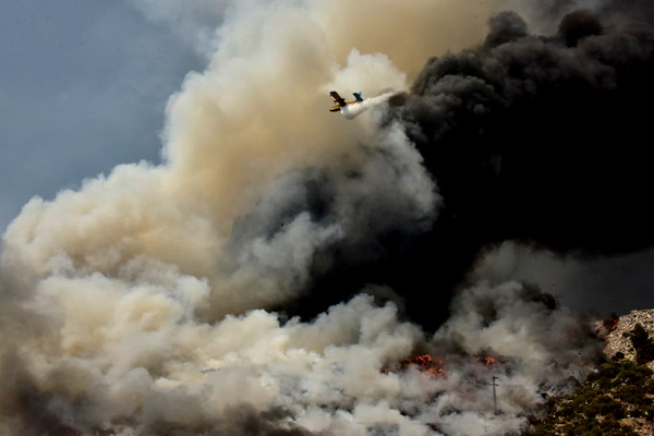 Bodrum'da korkutan yangın!