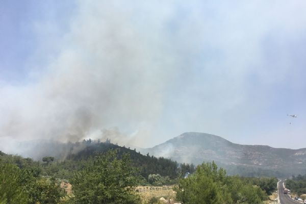 İzmir'de alevler yeniden yükseldi