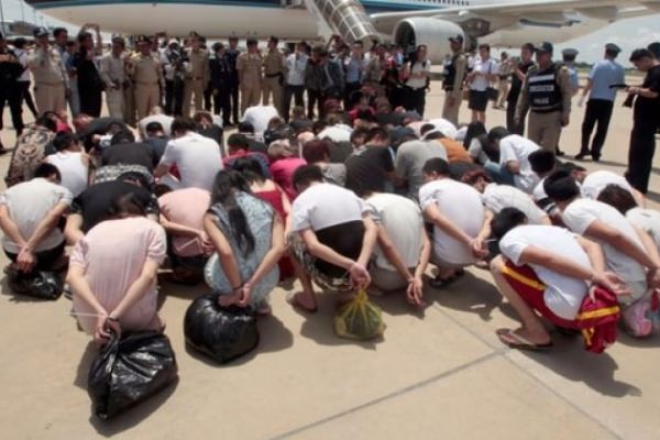 74 dolandırıcıyı böyle teslim aldılar!