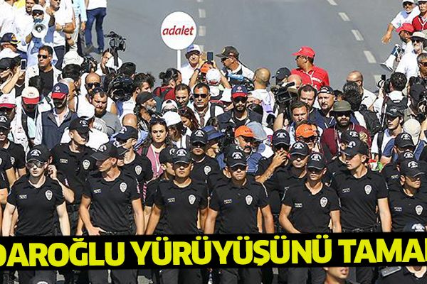 Kılıçdaroğlu yürüyüşünü tamamladı