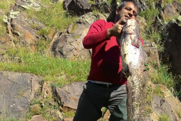 Kars Çayında yakalandı