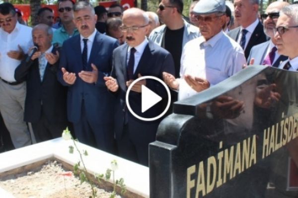 Bakan Elvan, Halisdemir'in kabrini ziyaret etti