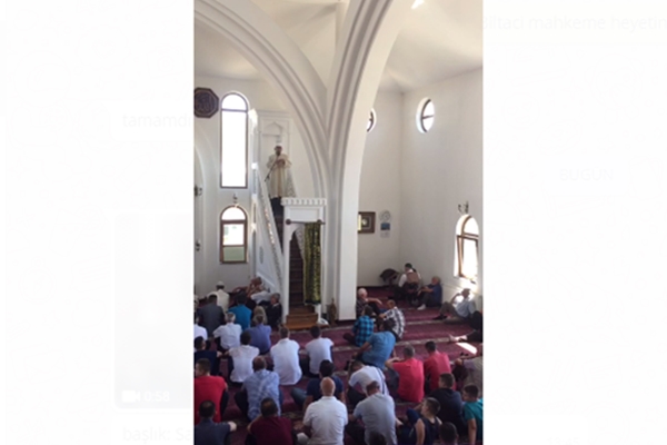 Sancak'ta 15 Temmuz için Türkçe hutbe!