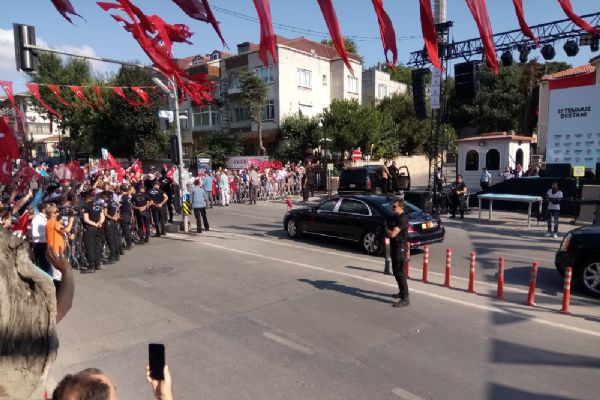 Erdoğan, 15 Temmuz törenleri için İstanbul'a geldi