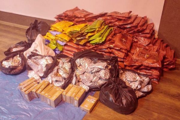 653 kilo kaçak nargile tütünü ele geçirildi