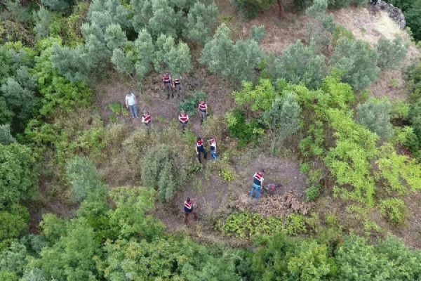 Jandarma'dan dronelu uyuşturucu baskını