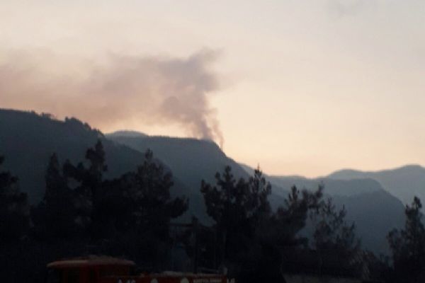 Amanos Dağları'nda yangın