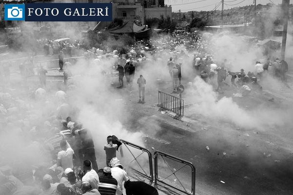 İsrail Filistinliler'e müdahale etti: Yaralılar var!