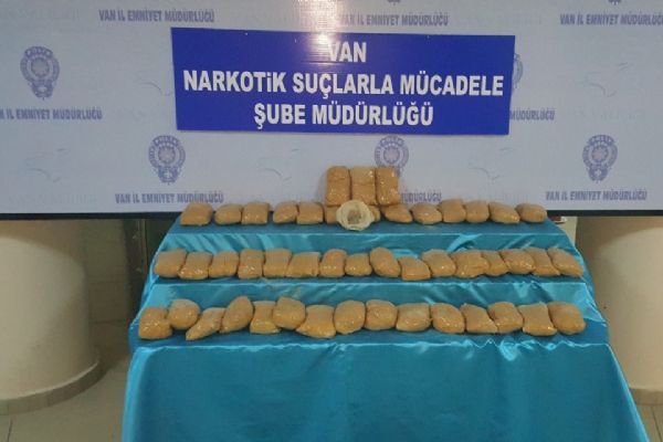 38.7 kilo eroin ele geçirildi