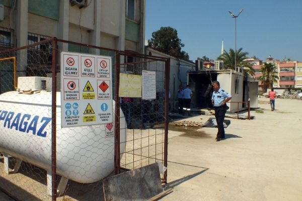 Devlet hastanesinde yangın paniği