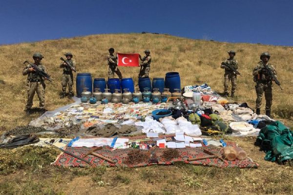 PKK'nın 2 odalı sığınağı imha edildi