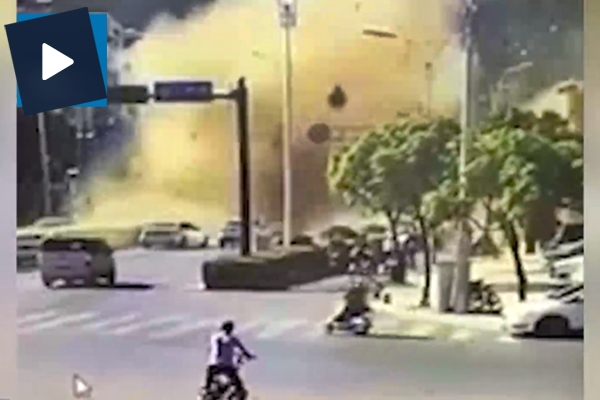 Doğalgaz hattı patladı ortalık savaş alanına döndü