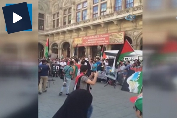 Viyana'da Kudüs'e destek gösterisi düzenlediler