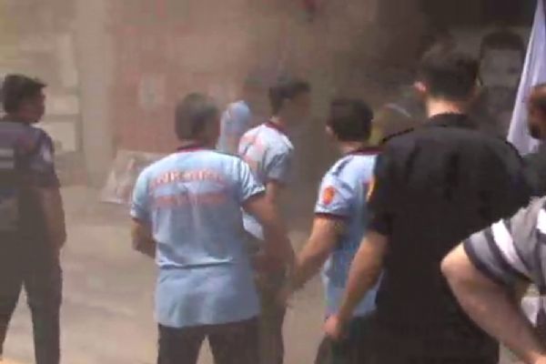 Ankara'da eğlence kulübünde çıkan yangın korkuttu