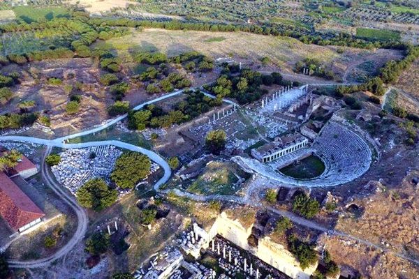 Afrodisias'ın havadan görüntüleri etkiledi