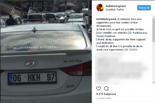 Gomis'e taraftardan jest