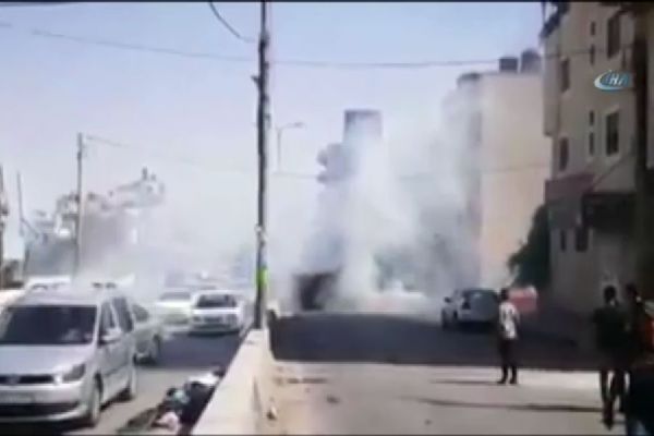 İsrail askerlerinden Filistinlilere sert müdahale