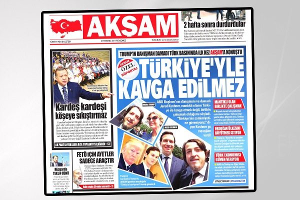 Akşam'ın 'Kushner' röportajı uydurma mı?