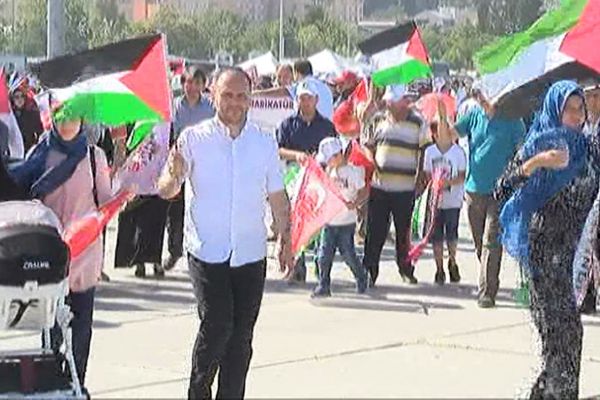 Vatandaşlar 'Büyük Kudüs Mitingi' mitingi için toplanmıyorlar