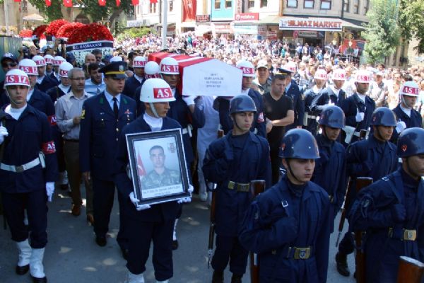 Kütahya şehidini sonsuzluğa  uğurladı