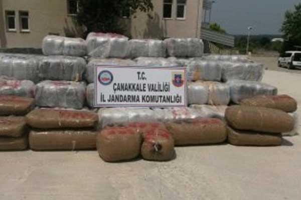 Çanakkale'de ele geçirilen uyuşturucunun PKK bağlantısı