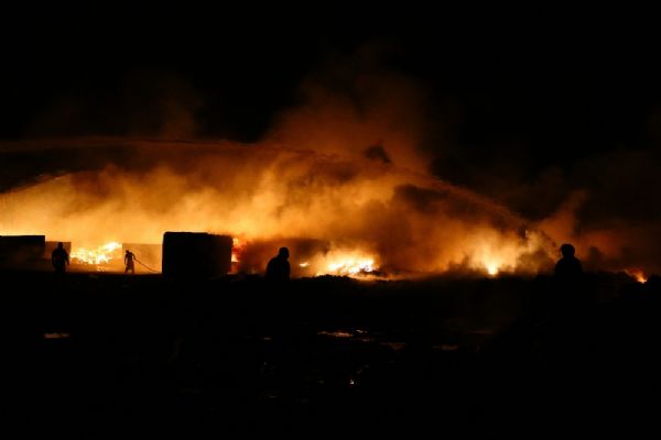 Ankara'da sanayi bölgesinde yangın