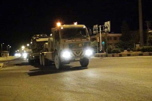 Suriye sınırına askeri sevkiyat