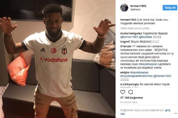 Fikret Orman'dan Jeremain Lens'e 'hoş geldin' mesajı