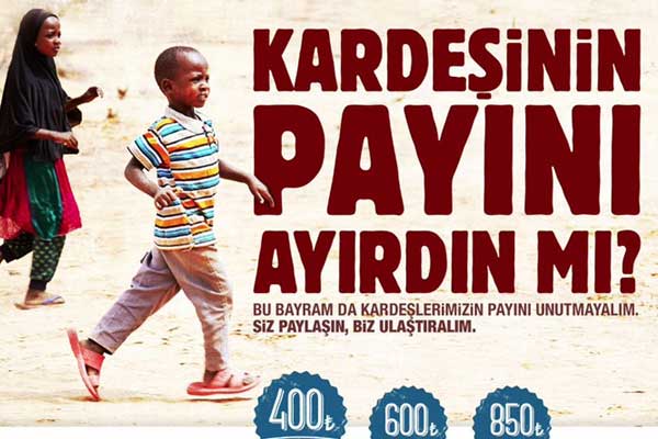 Sadakataşı'ndan kurban mesajı: Kardeşinin payını ayırdın mı?