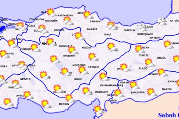Yurt genelinde hava durumu