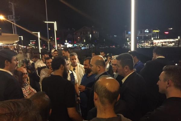 Bakan Süleyman Soylu Uzungöl'de incelemelerde bulundu