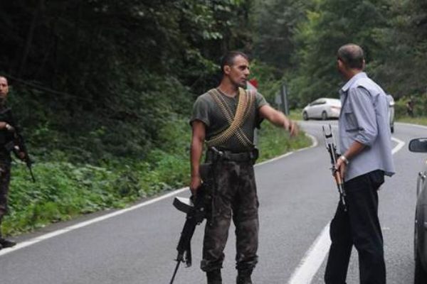 Trabzon'da PKK'lılarla çatışma