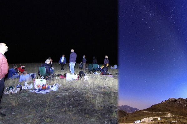 Saklıkent'te meteor yağmurunu görmek için 2 bin 400 metrede kamp kurdular