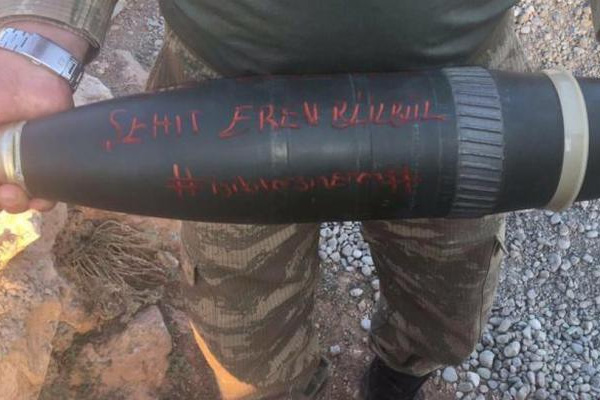 Bombaların üzerine 'Eren'in adı yazıldı