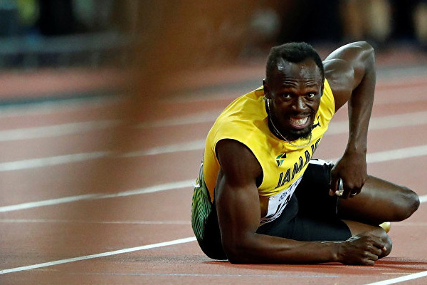 Usain Bolt, 'son yarış'ı tamamlayamadı