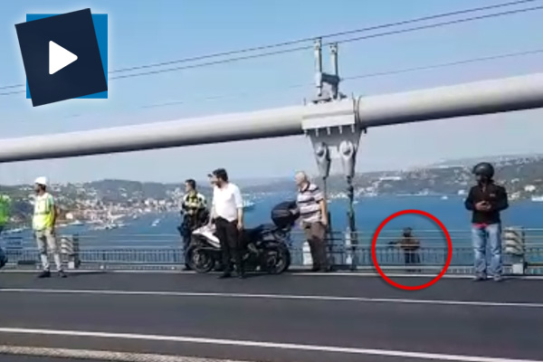 15 Temmuz Şehitler Köprüsü'nde intihar girişimi