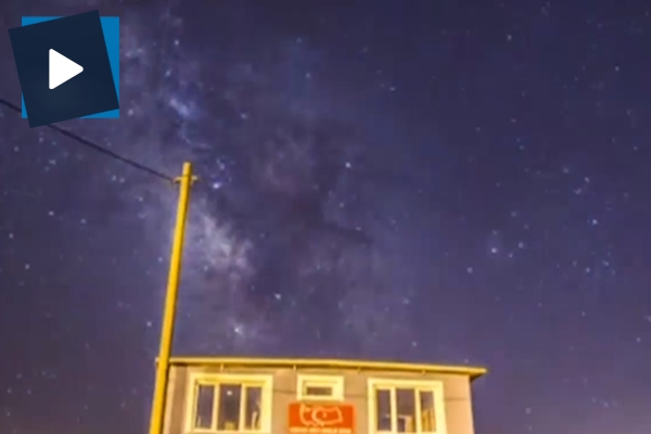 Bursalı sanatçı Koşak meteor yağmurunu görüntüledi