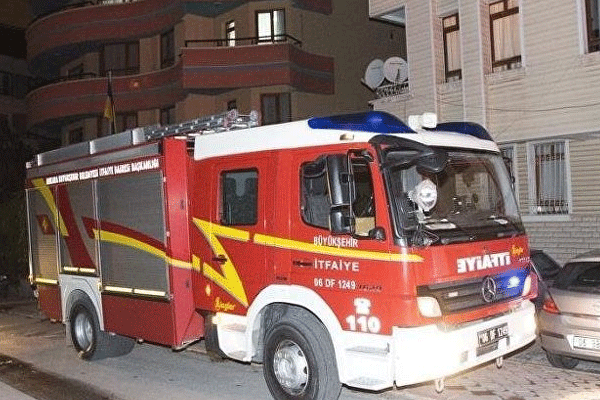 Ankara'da Büyükelçilikte yangın