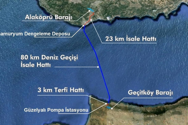 ’Asrın Projesi’nde ilk su adaya ulaştı