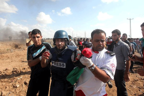 Gazze'de AA kameramanı yaralandı