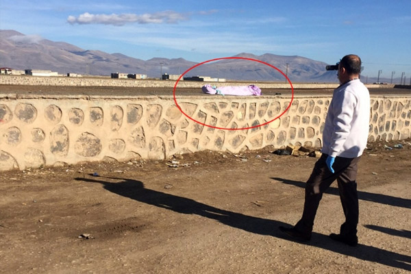 Bez parçasına sarılı ceset bulundu