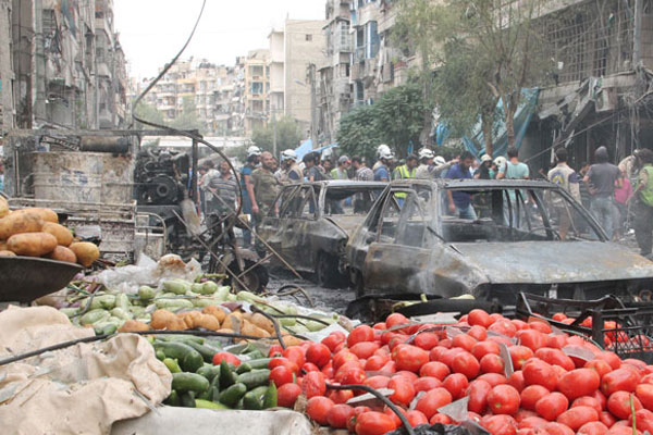 Baas rejimi pazar yerine vakum bombasıyla saldırdı
