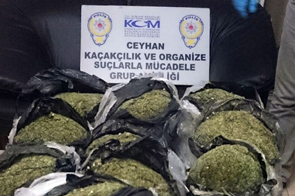 Adana'da esrar ele geçirildi