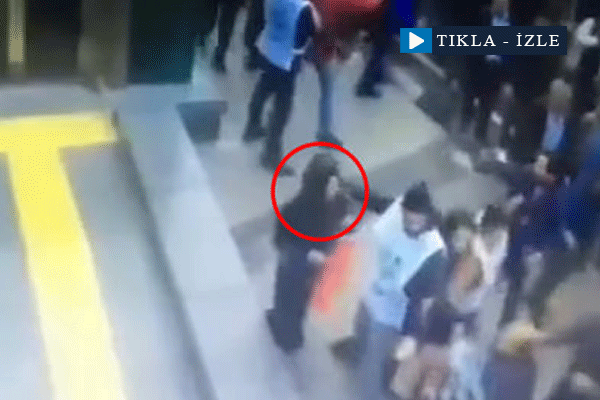 HDP'lilerden başörtülü kadına linç girişimi