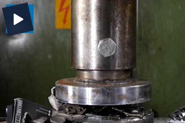 Şarj dinamosu hidrolik pres makinesiyle preslendi!