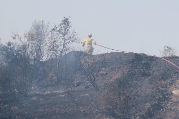 İzmir'de kapatılan askeri lisede yangın çıktı