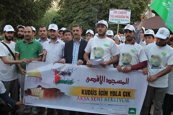 Van'da Mescid-i Aksa'ya destek için bisiklet turu yapıldı